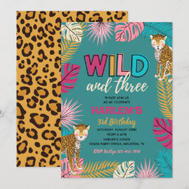 Wild und drei Einladungen | Einladung von Cheetah