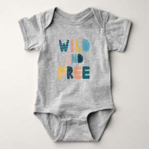 Wild und frei baby strampler