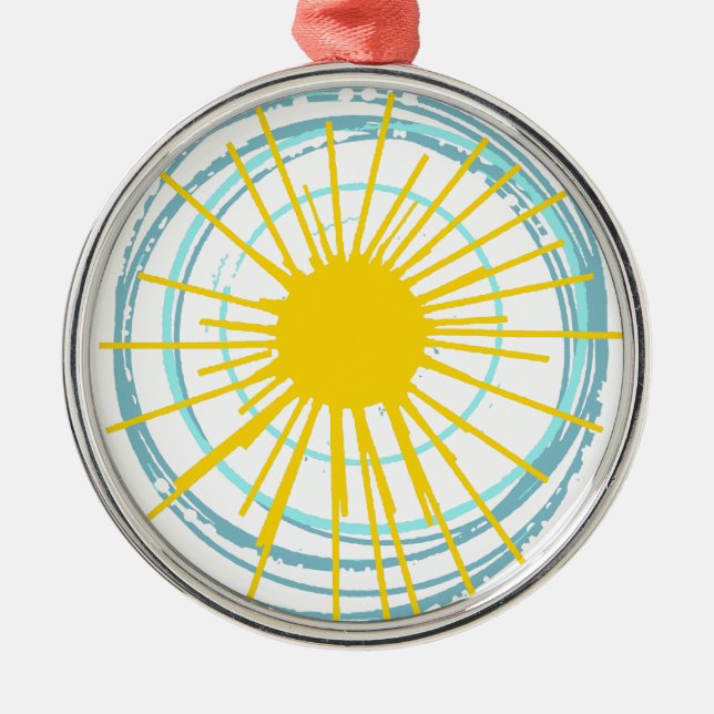 Wild und frei bist du mein Sonnenschein Silbernes Ornament (Vorne)