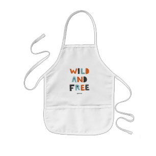 Wild und frei Doodle Letters Kinderschürze