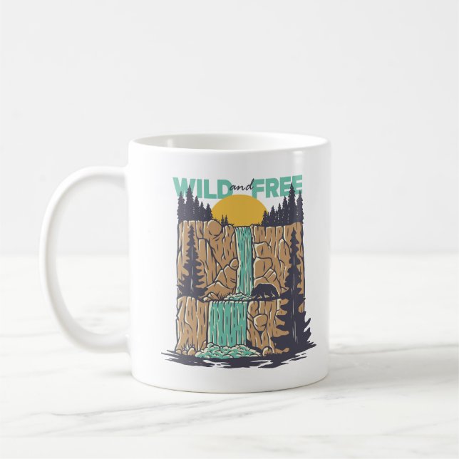 Wild und frei kaffeetasse (Links)