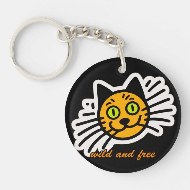 Wild und frei schlüsselanhänger (Vorderseite)