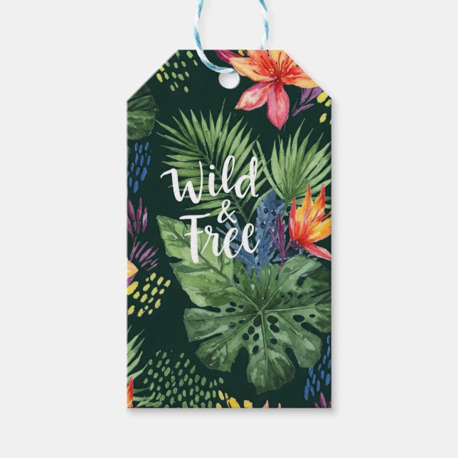 Wild und frei von Natasha Us Geschenkanhänger (Vorderseite)