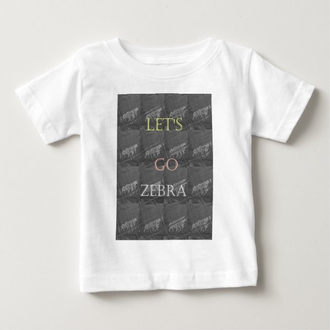 Wild und kostenlos Let's Go!: Eine Zebras Reise Baby T-shirt (Vorderseite)