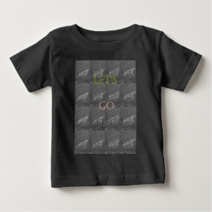 Wild und kostenlos Let's Go!: Eine Zebras Reise Baby T-shirt
