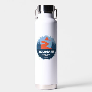Wild und Landschaftlicher Fluss Maine Trinkflasche