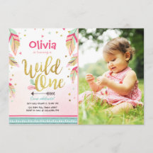 Wild Une invitation anniversaire Premier anniversa