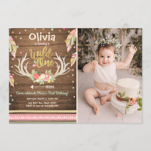 Wild Une invitation anniversaire Premier anniversa