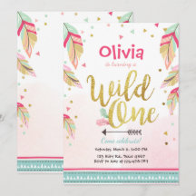 Wild Une invitation anniversaire Premier anniversa