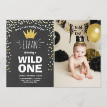Wild Une invitation d'anniversaire Boy rustique Bl