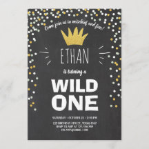 Wild Une invitation d'anniversaire Boy rustique Bl
