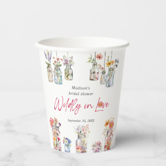 Wild verliebt Wildblumen-Junggesellinnenabschied W Pappbecher