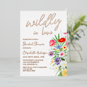 Wild verliebte Brautparty Folieneinladung