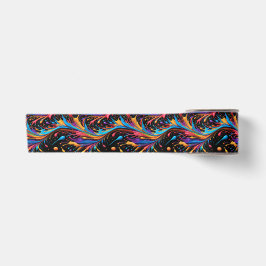 Wild Vibrant Paint Splash Satinband