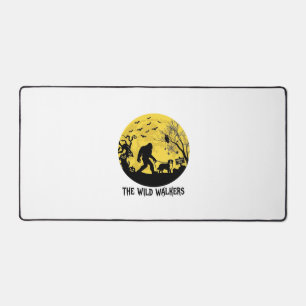 Wild Walker Bigfoot gehende Berner Halloween Hau Schreibtischunterlage
