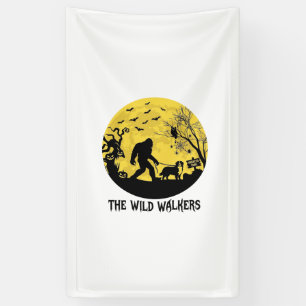 Wild Walker Bigfoot laufende Berner Halloween Hau Banner