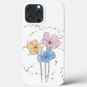 Wild Watercolor Blume iPhone 13 Pro Max Case