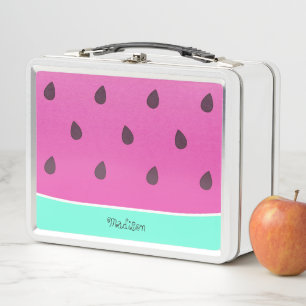 Wild Watermelon Slice   PERSONALISIERT Metall Brotdose