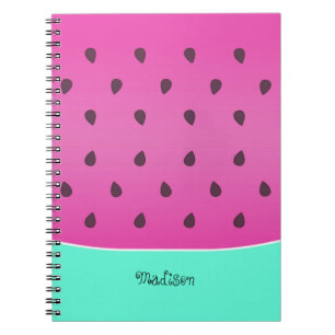 Wild Watermelon Slice   PERSONALISIERT Notizblock