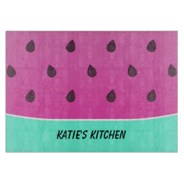 Wild Watermelon Slice | Personalisiertes Zuschnitt Schneidebrett