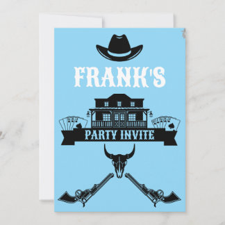 Wild West Americana Geburtstag Einladung