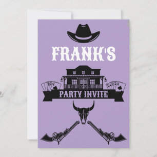 Wild West Americana Geburtstag Einladung