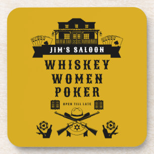 Wild West Americana Poker Getränkeuntersetzer