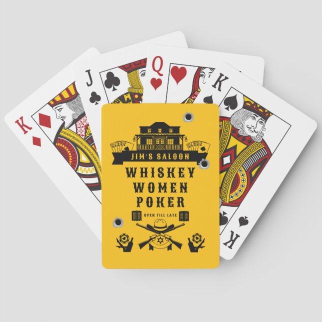 Wild West Americana Poker Spielkarten (Rückseite)