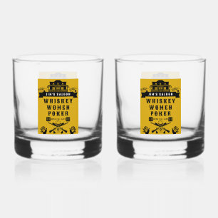 Wild West Americana Poker Whiskyglas