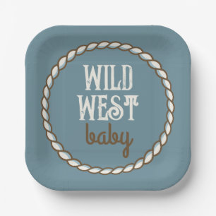 Wild West Baby Paper Plate Pappteller