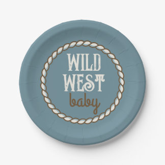 Wild West Baby Paper Plate Pappteller