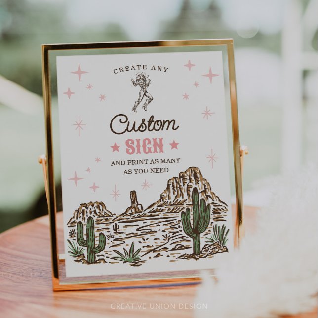 Wild West Bachelorette Letzte Rodeo Custom Sign (Von Creator hochgeladen)