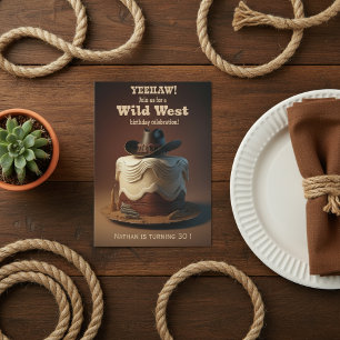 Wild West Birthday Einladung