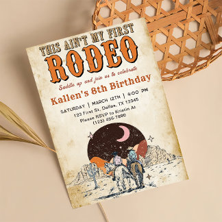 Wild West Birthday Western Cowboy Birthday Einladung