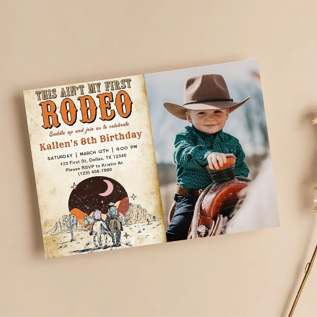 Wild West Birthday Western Cowboy Birthday Einladung (Von Creator hochgeladen)