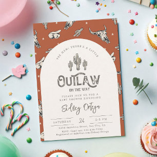 Wild-West-Cowboy-Baby-Party Einladung