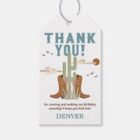 Wild West Cowboy Birthday Party Danke für Ihre Unt