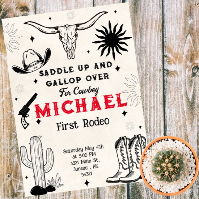 Wild West Cowboy Country Einladung (Von Creator hochgeladen)