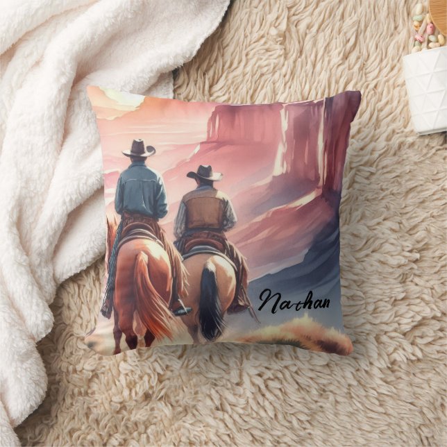 Wild West Cowboy Kissen (Decke)