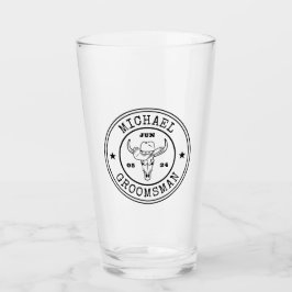 Wild West Cowboy Rustikales Logo - individuelle Tr Glas