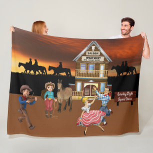 Wild West Jamboree Fleece-Decke Fleecedecke