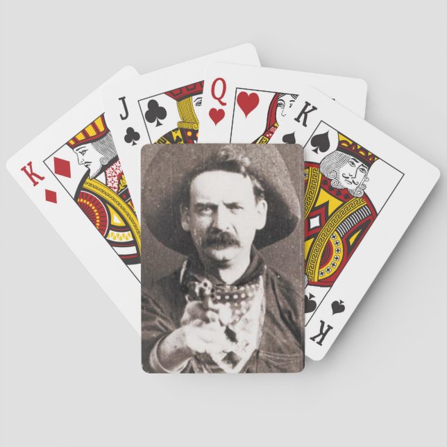 Wild West Outlaw Cowboy Spielkarten (Rückseite)