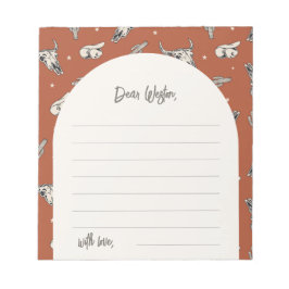 Wild West Party Time Capsupad Notepad Notizblock