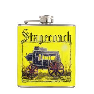 Wild-West-Postkutsche Flachmann