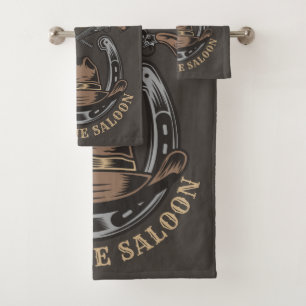 Wild West Revolver Horseshoe Western Cowboy Saloon