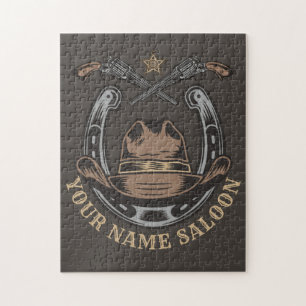 Wild-West-Revolver Hufeisen Western Cowboy Saloon