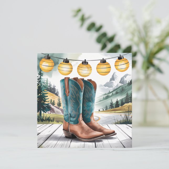 Wild West Rustic Cowboy Western Cowboy Boots (Stehend Vorderseite)