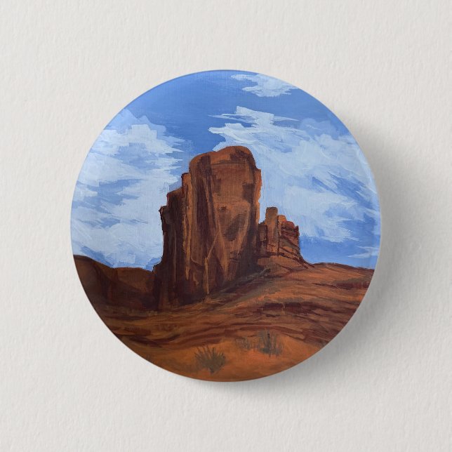 Wild West Skies Knopf Button (Vorderseite)