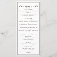 Wild West vintage longhorn crâne menu mariage
