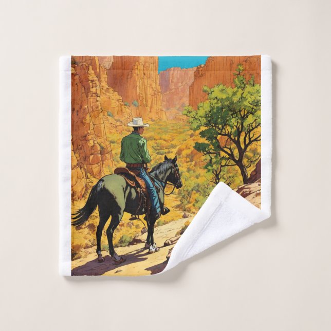 Wild West Wanderlust:Tin Tin Inspiriert Cowboy Han Waschlappen (Waschlappen)